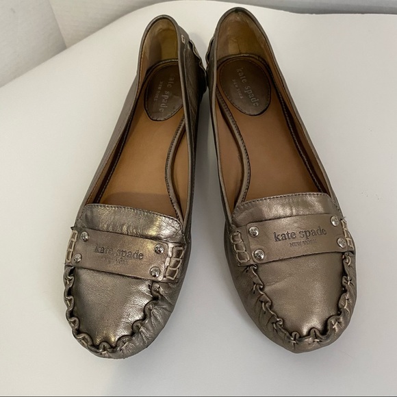 KATE SPADE PEWTER DRIVING MOCCASIN - Picture 15 of 15